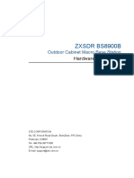 ZXSDR BS8900B Outdoor Cabinet Macro Base Station Hardware Description PDF