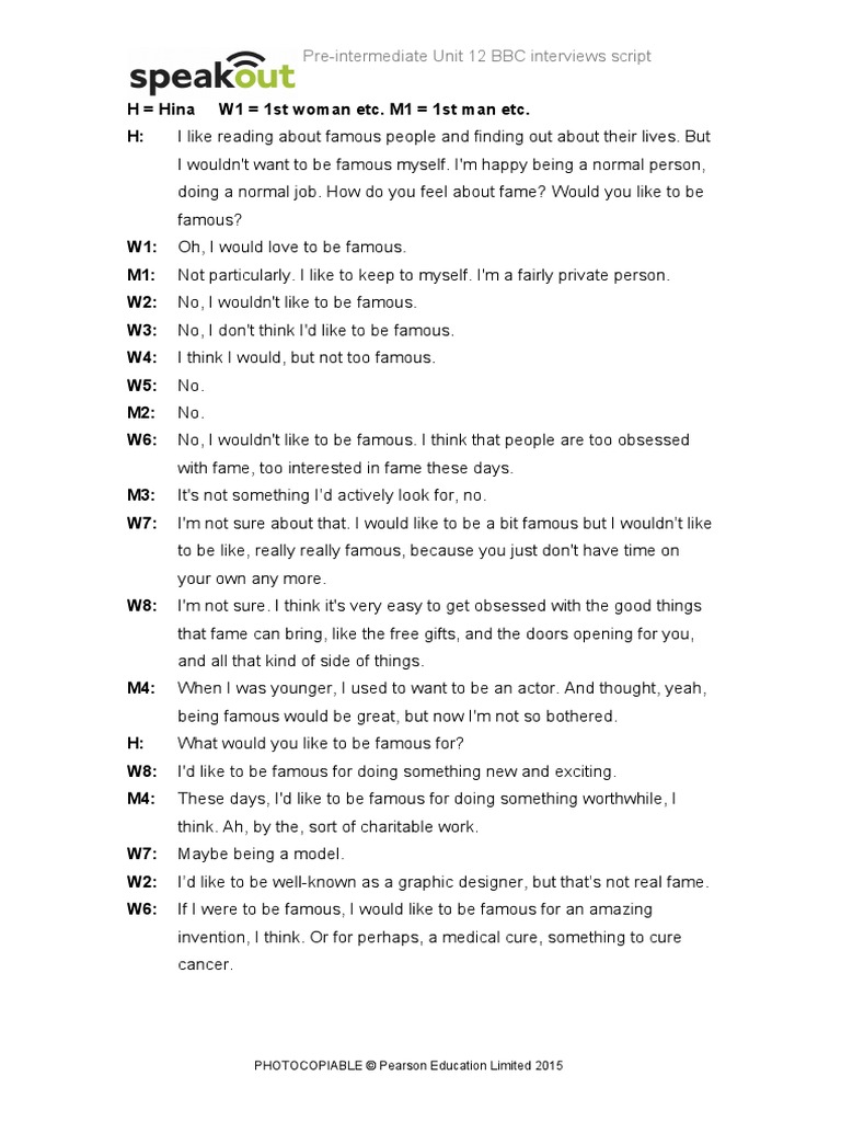 BBC Interviews on Fame Perspectives | PDF | Religion & Spirituality ...