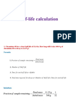 Half-Life Calculation