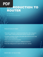 Evolution of Router Technology | PDF | Router (Computing) | Networks