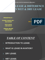 Aviation Lease & Difference Between Wet & Dry