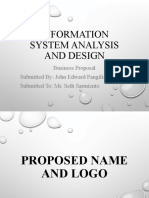 Information System Analysis and Design
