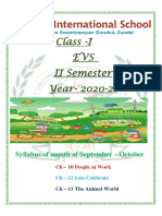 Sep - Oct - Grade - 1 Evs - Study Material Month of September - October - Jaya