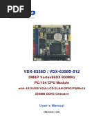 Vdx-6358D / Vdx-6358D-512: DM&P Vortex86Dx 800Mhz Pc/104 Cpu Module