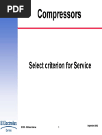 Compressors: Select Criterion For Service