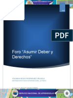 F Oro "Asumir Deber y Derechos": Yolanda Rocio Rodriguez Orjuela