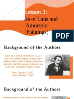 Works of Juan Luna and Fernando Amorsolo 