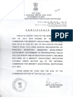 Minority Certificate PDF