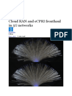 Cloud RAN and eCPRI Fronthaul in 5G Networks