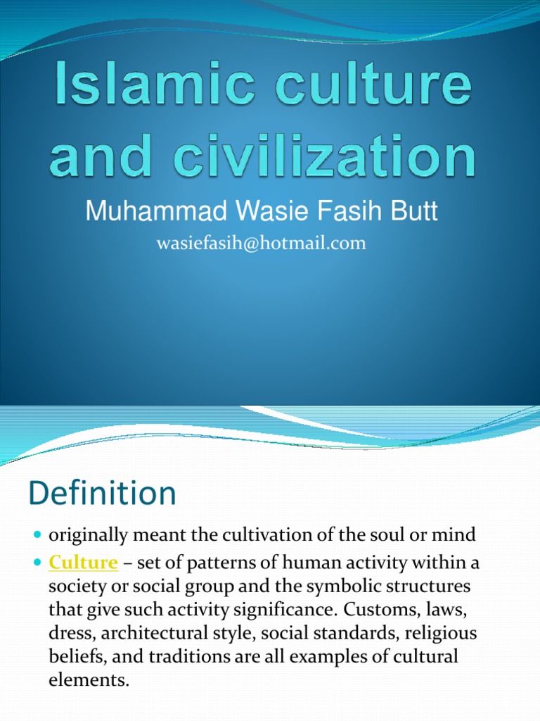 Islamic Culture | PDF | Arabic | Clothing