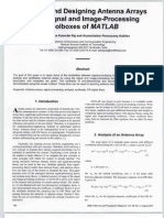 Teaching and Designing Antenna Arrays Using Signal and Image-Processing Toolboxes of