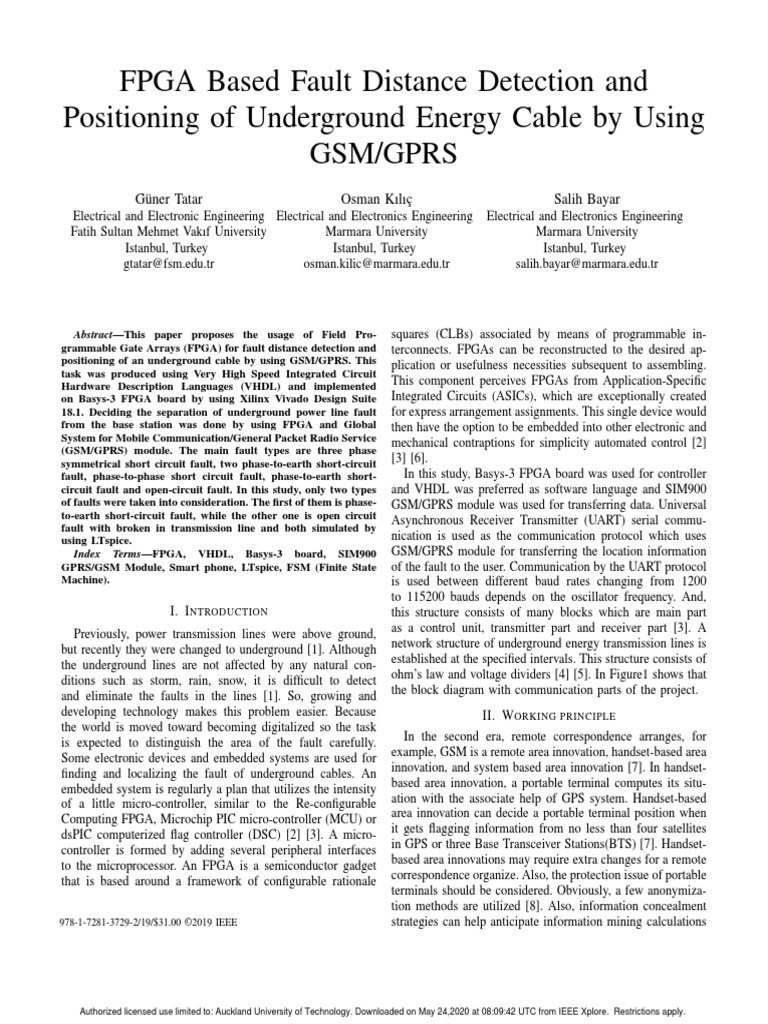 Paper 2019 (Tick) - FPGA Based PDF | PDF | Field Programmable Gate ...