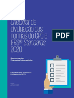 Checklist - Divulgação dos CPCs IFRS 2020 - Demonstrações Financeiras Intermediarias
