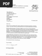Carl Sargeant Letter