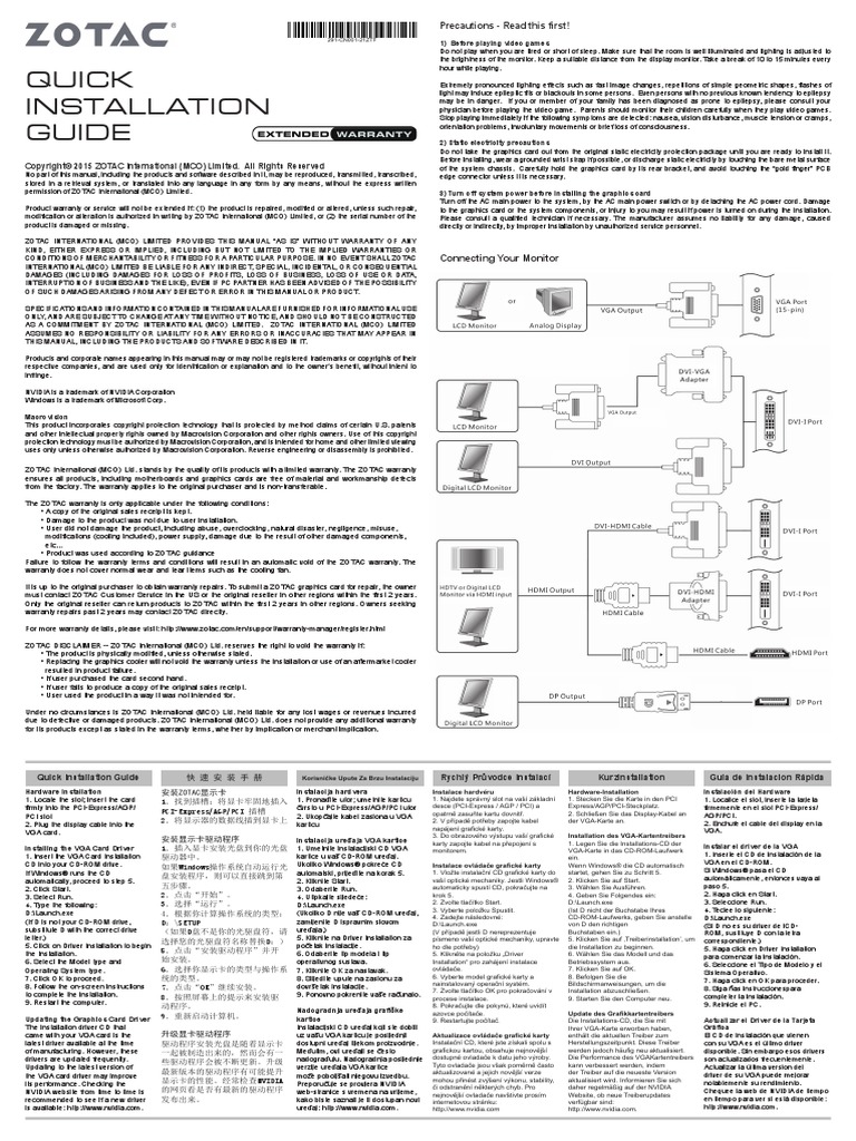 Quick Installation Guide: Precautions - Read This First! | PDF ...