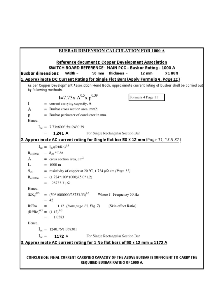 Copper Bus Bar Sizing Chart In Mm Chart Walls