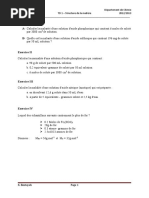 TD Chimie des Solutions : Exercices Corrigés | PDF