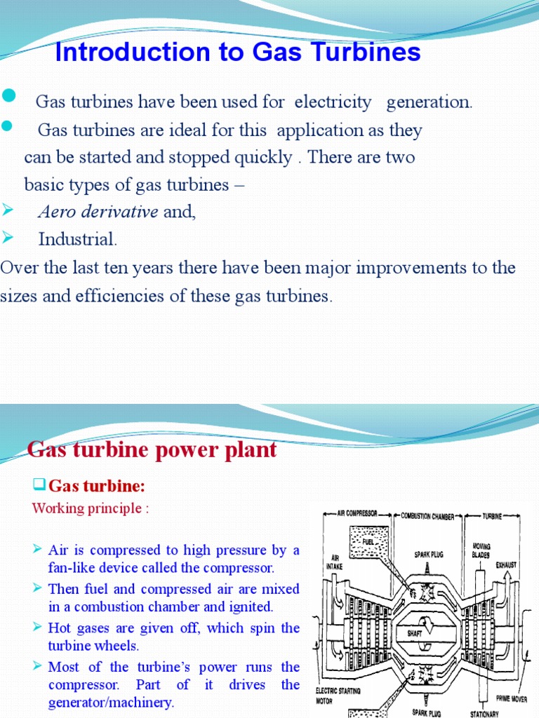 Overview of Gas Turbine Power Plants | PDF | Gas Turbine | Power Station
