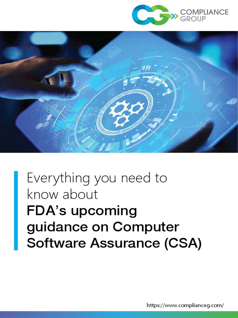 CG - Webinar - CSA - Guidelines From FDA - Final Post Webinar v4.7 PDF ...