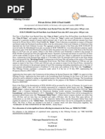 Private Driver 2010 1 Fixed Prospectus Securities Finance