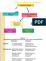 Exploratory Research Design Conclusive Research Design: Figure 3.4. A Classification of Market Research Designs