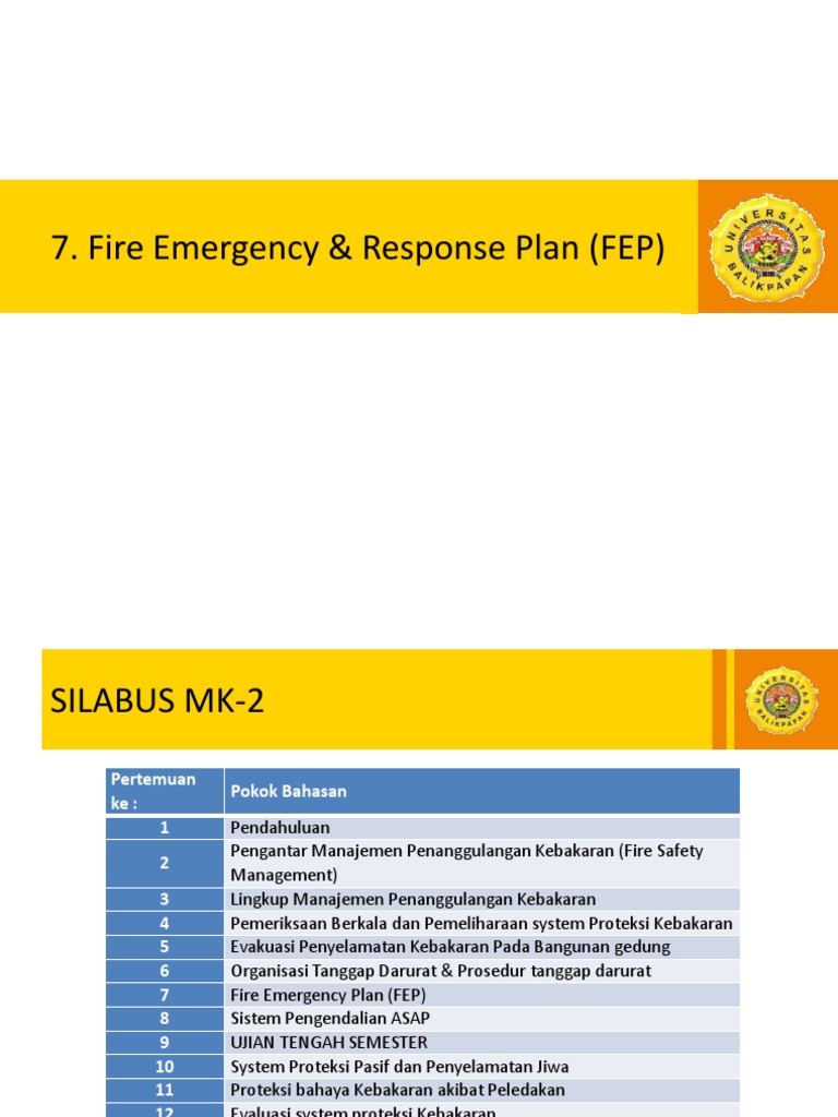 07 Fire Emergency Response Plan PDF