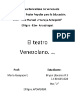 4to Trabajo de Castellano El Teatro Venezolano