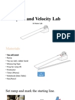 Speed and Velocity Lab