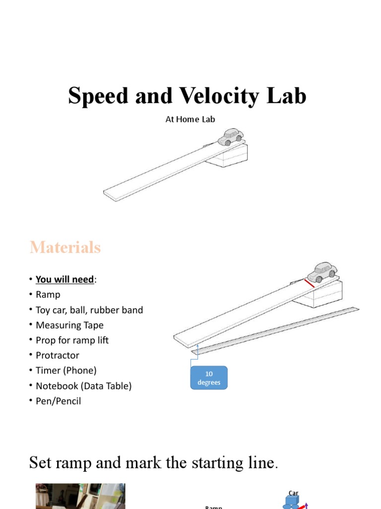 Speed and Velocity Lab Demostration PDF Velocity Speed
