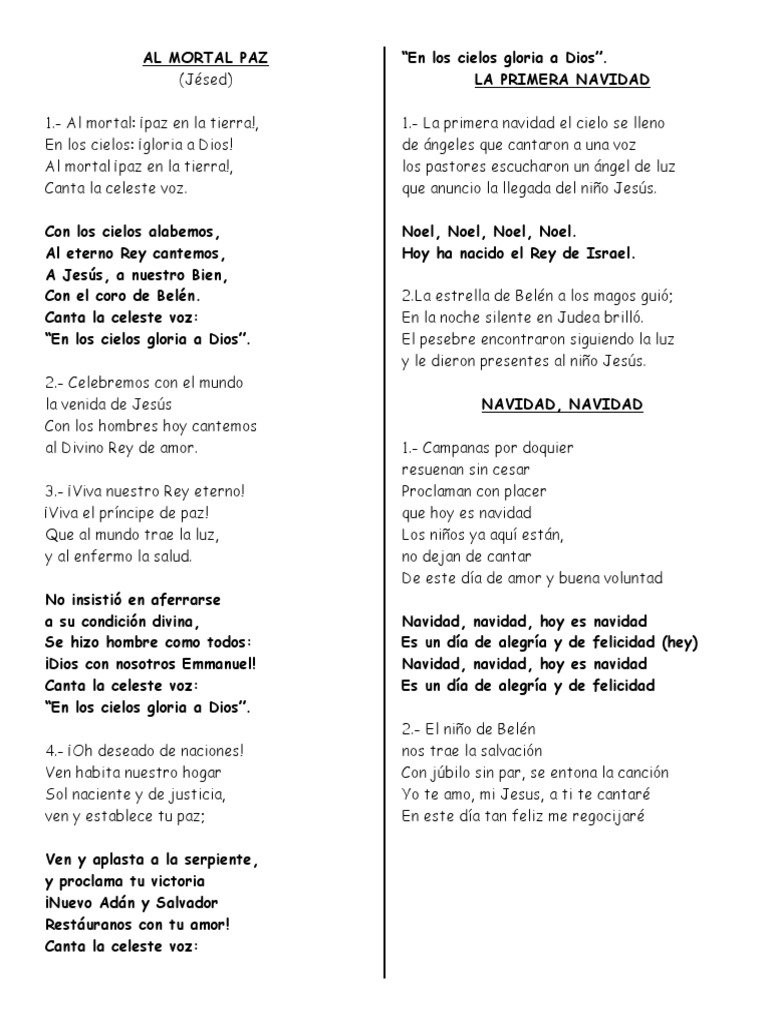 VILLANCICOS | PDF | Navidad | María, madre de Jesús