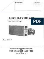 GEH-2058A Aux. Relays Hand Reset Withtarget Type HEA61