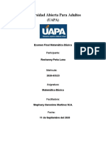 Examen Final de Matematica Basica