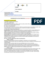 Lista de Exercícios no Word Pavimentação UFPB