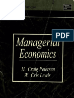 Managerial Economics by Craig H Petersen, W. Cris Lewis Introduction