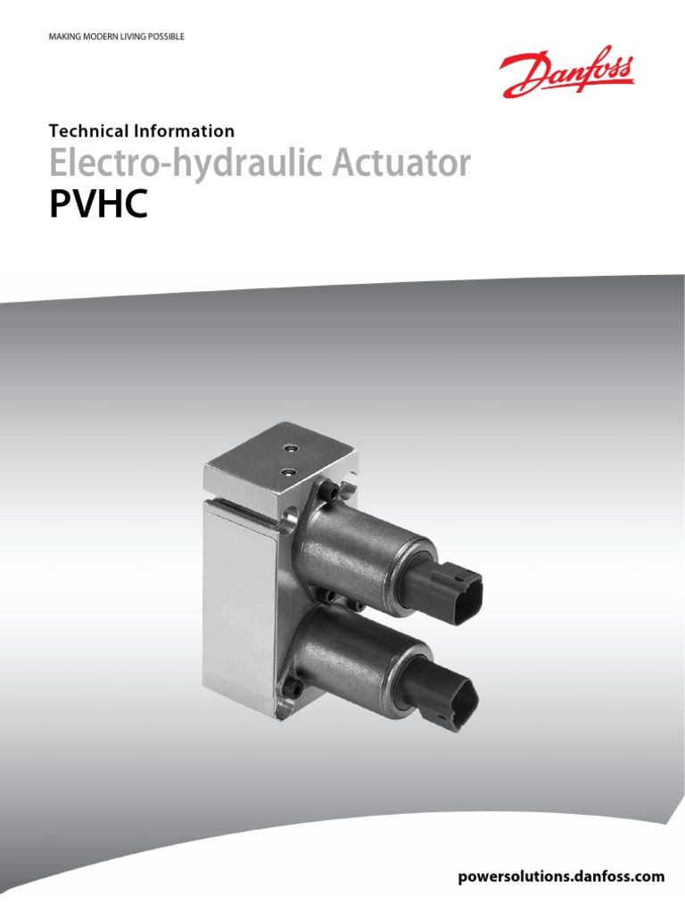 ElectroHydraulic Actuator Technical Information PDF Actuator
