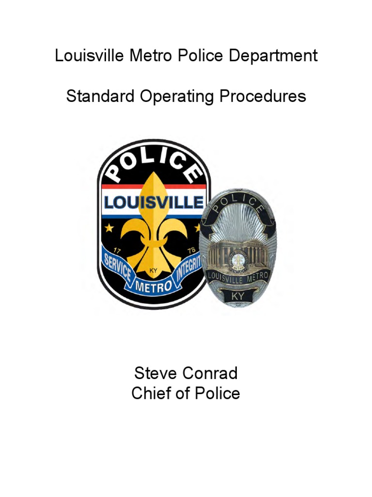 SOP-Louisville Metro PDF, PDF, Police