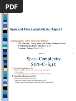 Space and Time Complexity in Chapter 1: All The Programs in This File Are Selected From