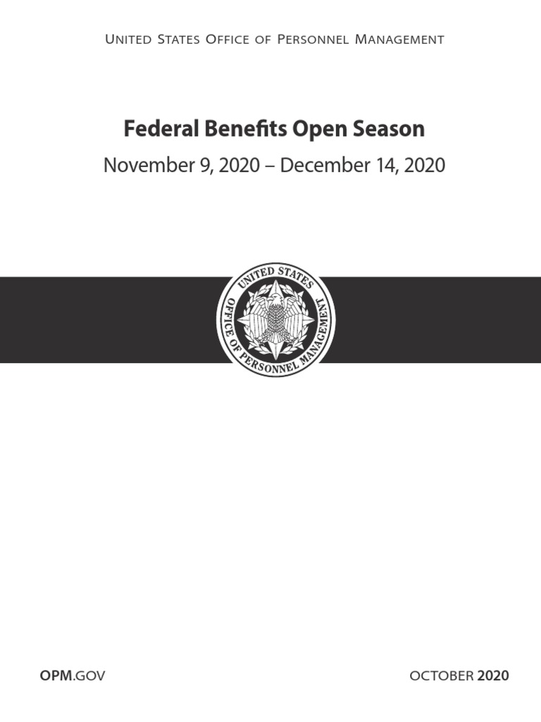 Federal Benefits Open Season Highlights PDF Federal Employees