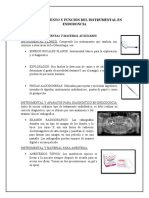 SEMANA 3 RECONOCIMIENTO Y FUNCIÓN DEL INSTRUMENTAL EN ENDODONCIA