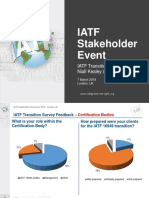 Iatf Stakeholder Event: IATF Transition Survey Feedback Niall Kealey (SMMT Oversight)
