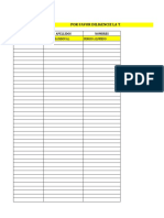 Tabla Inscripción A Examenes de Suficiencia