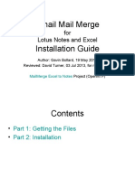 Email Mail Merge in Lotus Notes - Installation 1.4