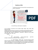 Plantilla en HTML