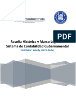 Guía de La Reseña Histórica y Marco Legal Del Sistema de Contabilidad Gubernamental