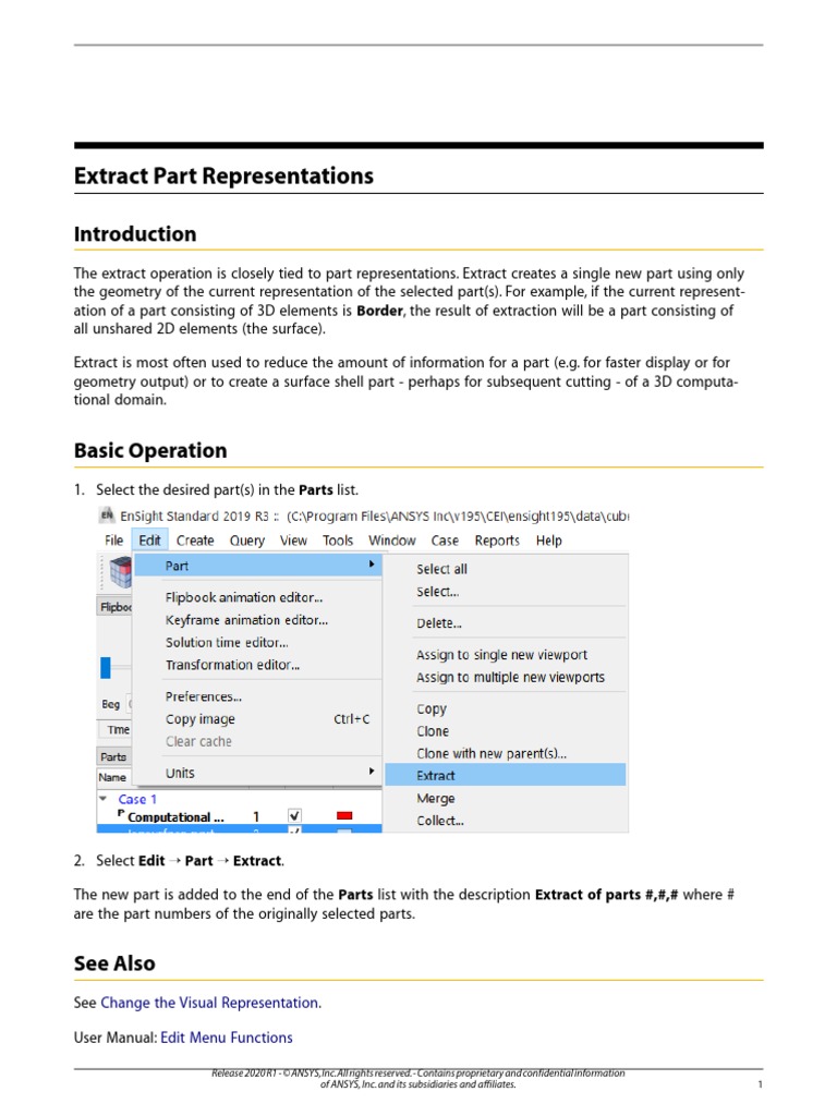 Extract Part Representations: Change The Visual Representation Edit ...