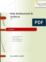 Plan Institucional de Archivos PINAR