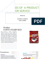 Features of A Product or Service