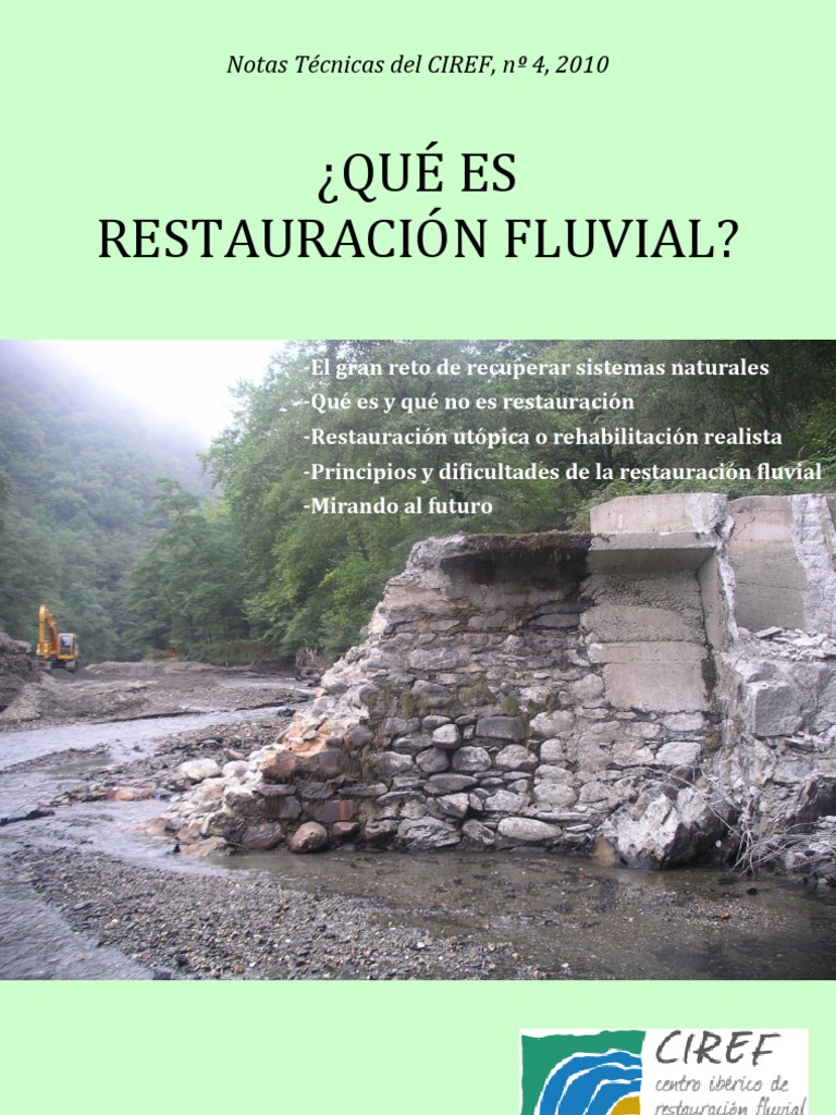 Restauración Fluvial PDF Entorno natural Planificación