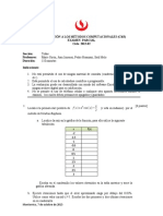 Introducción A Los Métodos Computacionales (Ci63) Examen Parcial Ciclo 2015-02