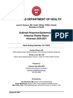 Weekly Influenza Report Week Ending Saturday October 17 2020